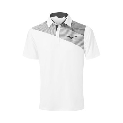 Camisa Polo Mizuno Elite Fade Hombre - Blancos - Chile M741FKJQOV